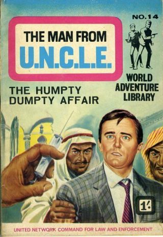 British The Man From Uncle Comic Paperback Book Robert Vaughn David Mccallum