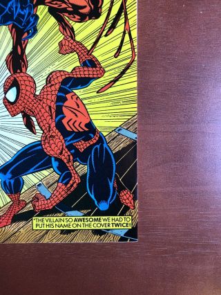 The Spider - Man 362 (1992) 9.  2 NM Marvel Key Issue Comic Carnage App 4