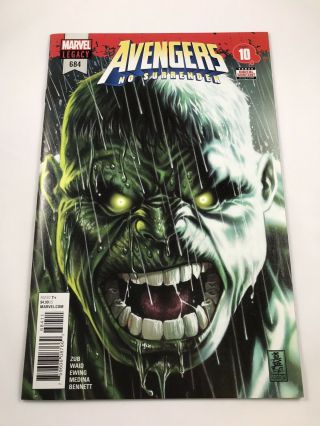 Marvel Avengers 684 No Surrender Part 10 (1st Full Immortal Hulk)