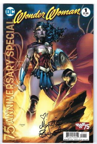 Wonder Woman 75th Anniversary Special 1 - Signed By Gail Simone & M.  Bennett