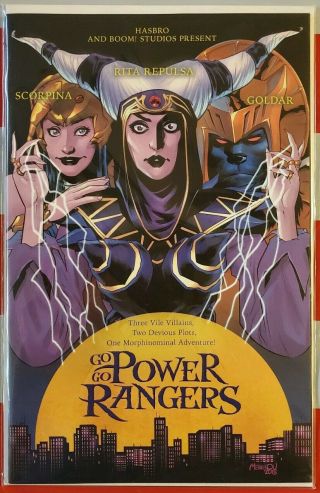 Go Go Power Rangers 19 1:25 Melnikov Hocus Pocus Movie Variant Boom In Hand