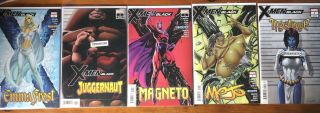 X - Men Black (emma Frost,  Juggernaut,  Magneto,  Mojo,  Mystique)