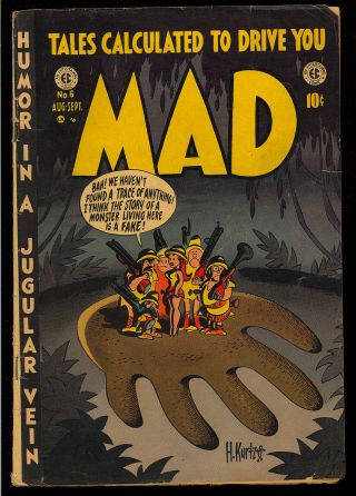 Mad 6 Owner Golden Age Ec Comic 1953 Vg -