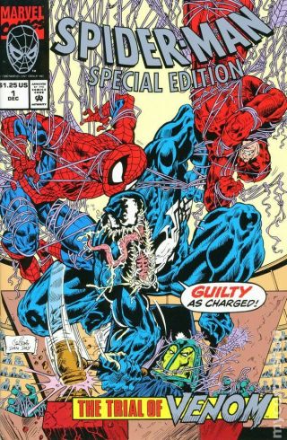 Spider - Man Special Edition Trial Of Venom Unicef 1 1992 Fn,  6.  5 Stock Image