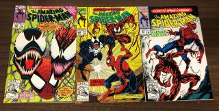 Spider - Man - - 361,  362,  363 - - 1st Appearance Carnage - - 1st Prints