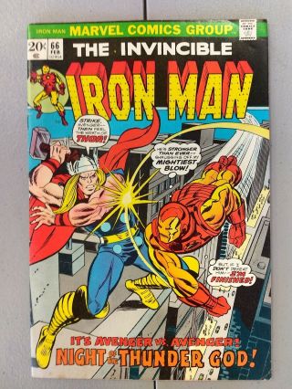 Invincible Iron Man 66.  Iron Man Vs Thor 1973