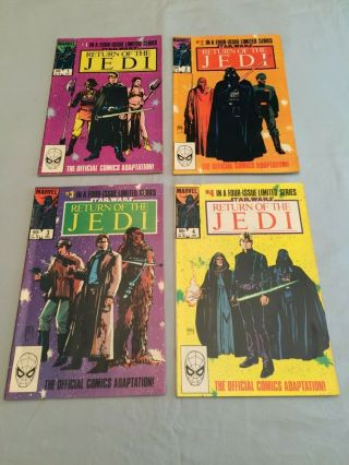 Marvel Star Wars Return Of The Jedi 1983 1 2 3 4 Limited Series Nm -