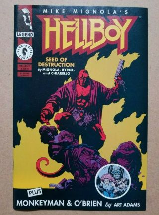Dark Horse Comics Hellboy Seed Of Destruction Number 1 Legend Mignola Very Good