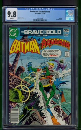 Brave And The Bold 142 (1978) Cgc Graded 9.  8 Aquaman & Mera Appearance