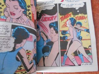 1994 HOTEL sexy women comic FEMALE BOX BOXING pin up girl CATFIGHT SLAP FIGHT 7