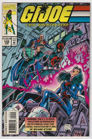 G.  I.  Joe 149 | Vol.  1 | Low Print Run | Htf | Marvel | 1994 | Vf,
