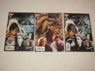 THE X - FILES 1 (TWO COPIES) 2 4 5 6 7 8 9 VF/NM,  MORE TOPPS COMICS 4
