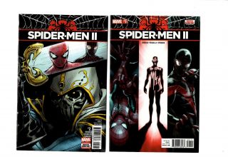 Spider - Men Ii 1 - 5 (2017) Marvel Vf/nm To Nm
