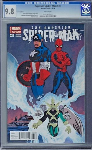 Superior Spider - Man 31 Cgc 9.  8 Marvel Tim Variant Cover