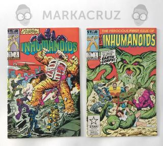 Inhumanoids Comics Issues 1 - 2 Star Comics/marvel - D.  Compose And Tendril Cover