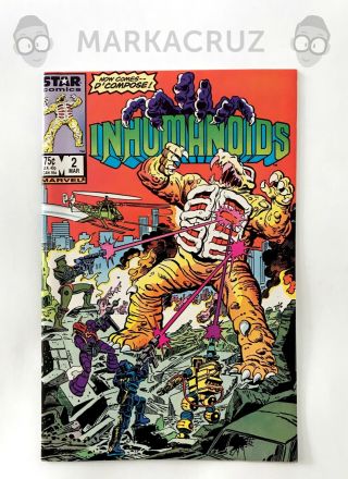 INHUMANOIDS Comics Issues 1 - 2 Star Comics/Marvel - D.  Compose and Tendril Cover 4