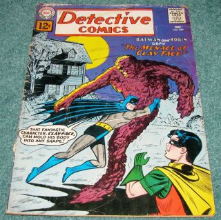 Detective Comics 298 1st Silver Age App Clayface Bill Finger Moldoff Fr/gd 1961