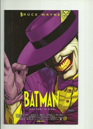 Batman 40,  Nm,  Joker Movie Poster Variant,  The Mask,  Dc Comics,  52,  Endgame