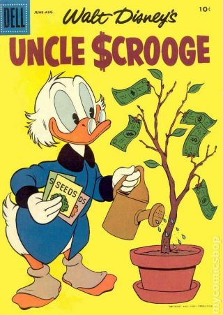 Uncle Scrooge (dell/gold Key/gladstone/gemstone) 18 1957 Vg - 3.  5 Stock Image