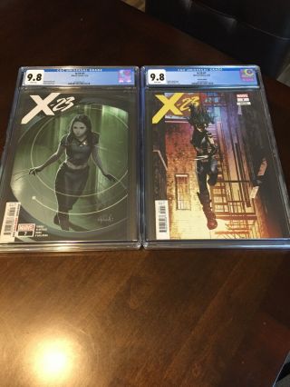 X - 23 7 (2019) Marvel Cgc 9.  8 Wp Deodato Variant And Regular 1st App X - Assassin