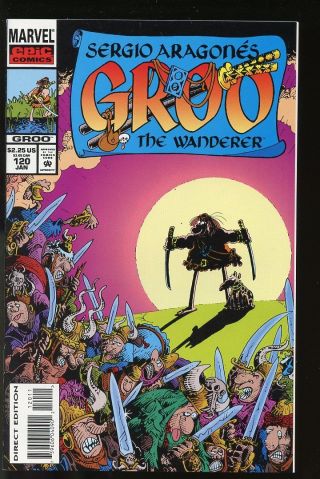 Sergio Aragones Groo 120 Near 1995 Marvel Comics Bin - 2018 - 0148
