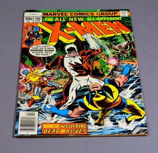 The Uncanny X - Men 109 Marvel Comic Graded 6.  5 Fn, .  1st App Vindicator