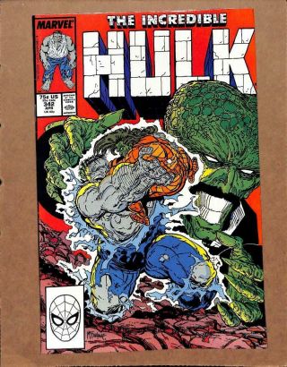 Incredible Hulk 342 - Near 9.  2 Nm - Avengers Thor Ironman Marvel Comics