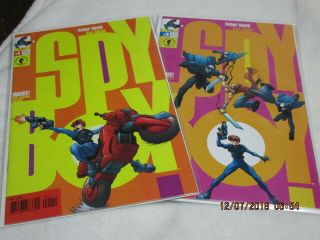Spyboy 1 - 3,  5 - 12,  13.  2,  14 - 17,  Specal,  Young Justice,  Peter David,  Pop Mhan