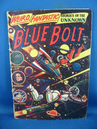 Blue Bolt 108 G L B Cole Wolverton Spacehawk 1950