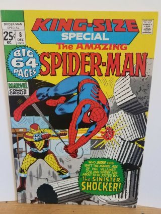 The Spider - Man King Size Special (annual) 8 1971 The Shocker Vf Range