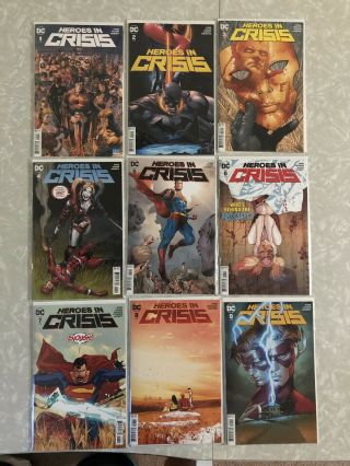 Heroes In Crisis 1 - 9 (dc,  2018) Complete Series,  Flash,  Barry Allen,  Wally West