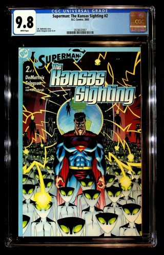 Superman: The Kansas Sighting 2 Cgc 9.  8 Dematteis,  Tolagson