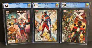 Major X 2,  3,  4 Cgc 9.  8 Nm,  /mt White Pages (marvel 2019) Liefeld Story & Art