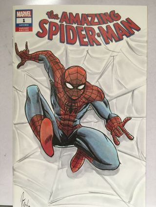 Spider - Man - Custom Comic Book Sketch Cover