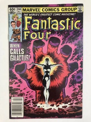 Fantastic Four 244 | 1982 | 1st Appearance Of Frank Ray As The 2nd Nova - Vf