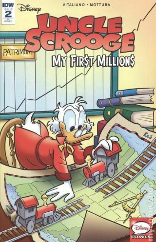 Uncle Scrooge My First Millions 2ri Gervasio Retailer Incentive 1:10 Fn,  6.  5