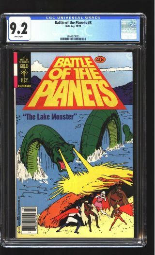 Battle Of The Planets 3 Cgc 9.  2 Nm - G - Force Mark Jason Princess Gold Key 1979