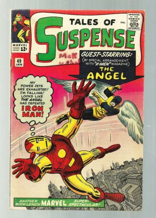 Tales Of Suspense 49 (1964) Key Issue First Iron Man/xmen Crossover.  Ditko Art