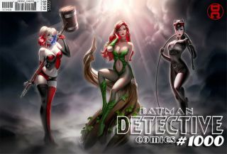 Detective Comics 1000 Warren Louw Variant Harley Quinn Catwoman Poison Ivy Nm