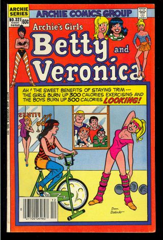 Archie’s Girls Betty & Veronica 321,  327,  328 Cheryl Blossom Group 1982 Fn/vf