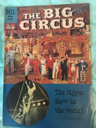The Big Circus Movie Four Color Comic Book 1036 Dell Comics 1959 Good/vg.