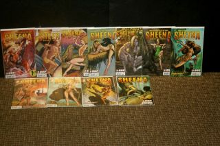 Ddp Comic Sheena Queen Of The Jungle 1 - 5,  1 - 3,  Variants,  1 Shot Vvf/nm