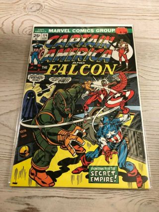 Captain America 174 Vf,  Mvs Intact Bagged And Boarded