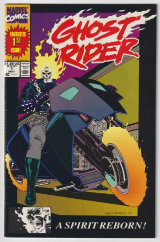 Ghost Rider 1 | Vol.  2 | 2nd Print Variant | 1st Danny Ketch | 1990 | Vf/nm
