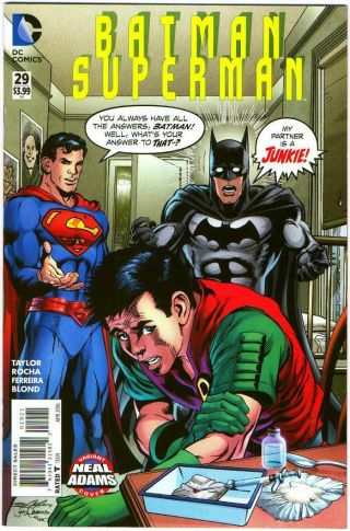 Batman Superman 29 Nm - 9.  2 Hi Grade Neal Adams Green Lantern Cvr Variant Dc Bin