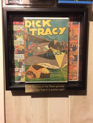 1947 Dick Tracy 1 Predates Dick Tracy 1 48’ Custom Framed With Custom Nameplate