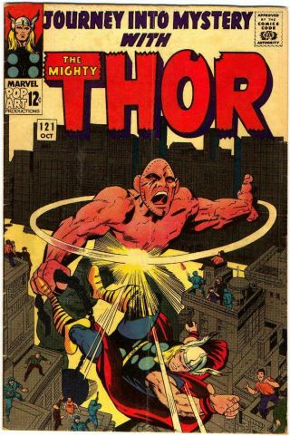 Journey Into Mystery 121 Thor Absorbing Man Marvel Silver Lee Kirby 1965 Bin