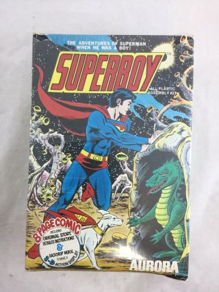 1974 Aurora Comic Scenes Superboy Assembly Kit