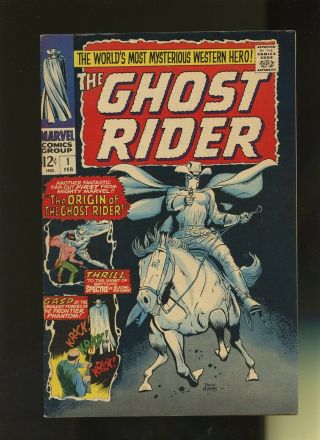 Ghost Rider 1 Fn 5.  5 (vol.  2) 1 Book Marvel,  1967,  1st Appearance Of Ghost Rider