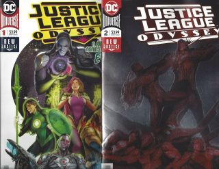 Justice League Odyssey 1 & 2 Regular Covers Williamson Sejic Dc Universe